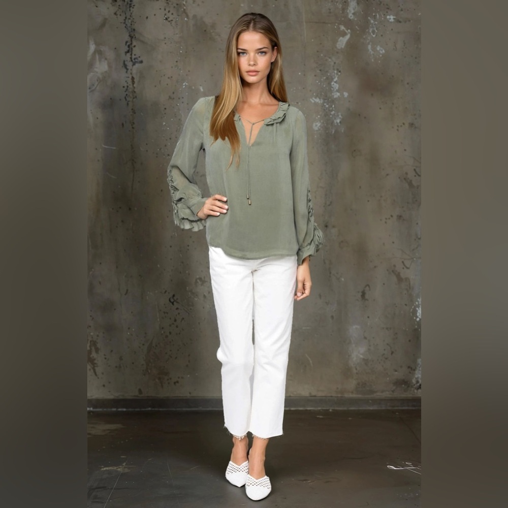 Maven West Clothing - Shearied Sleeve Date Night Top